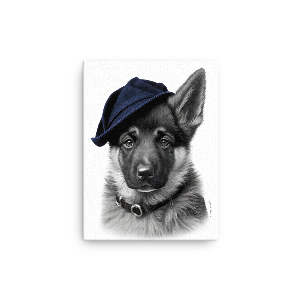 German Shepherd Puppy (Thin Canvas)