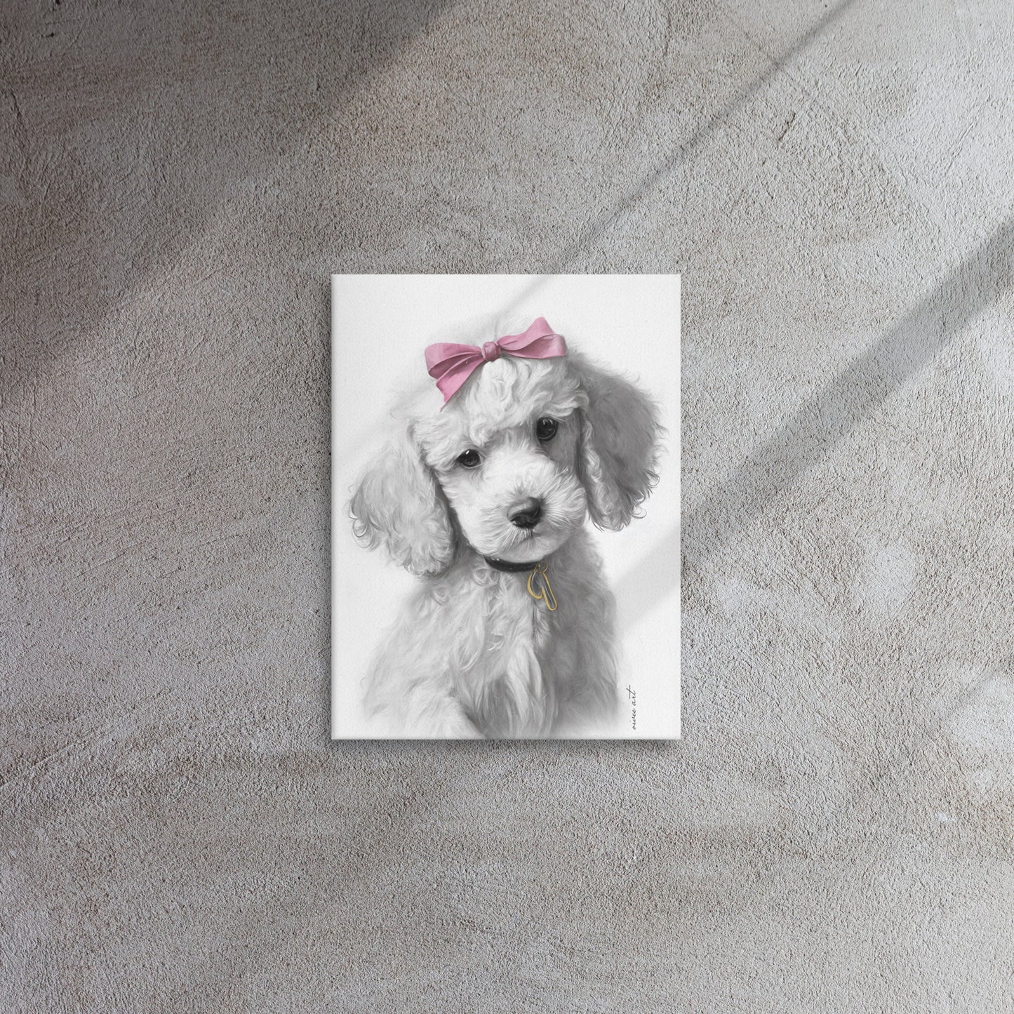 Poodle Puppy (Thin Canvas)