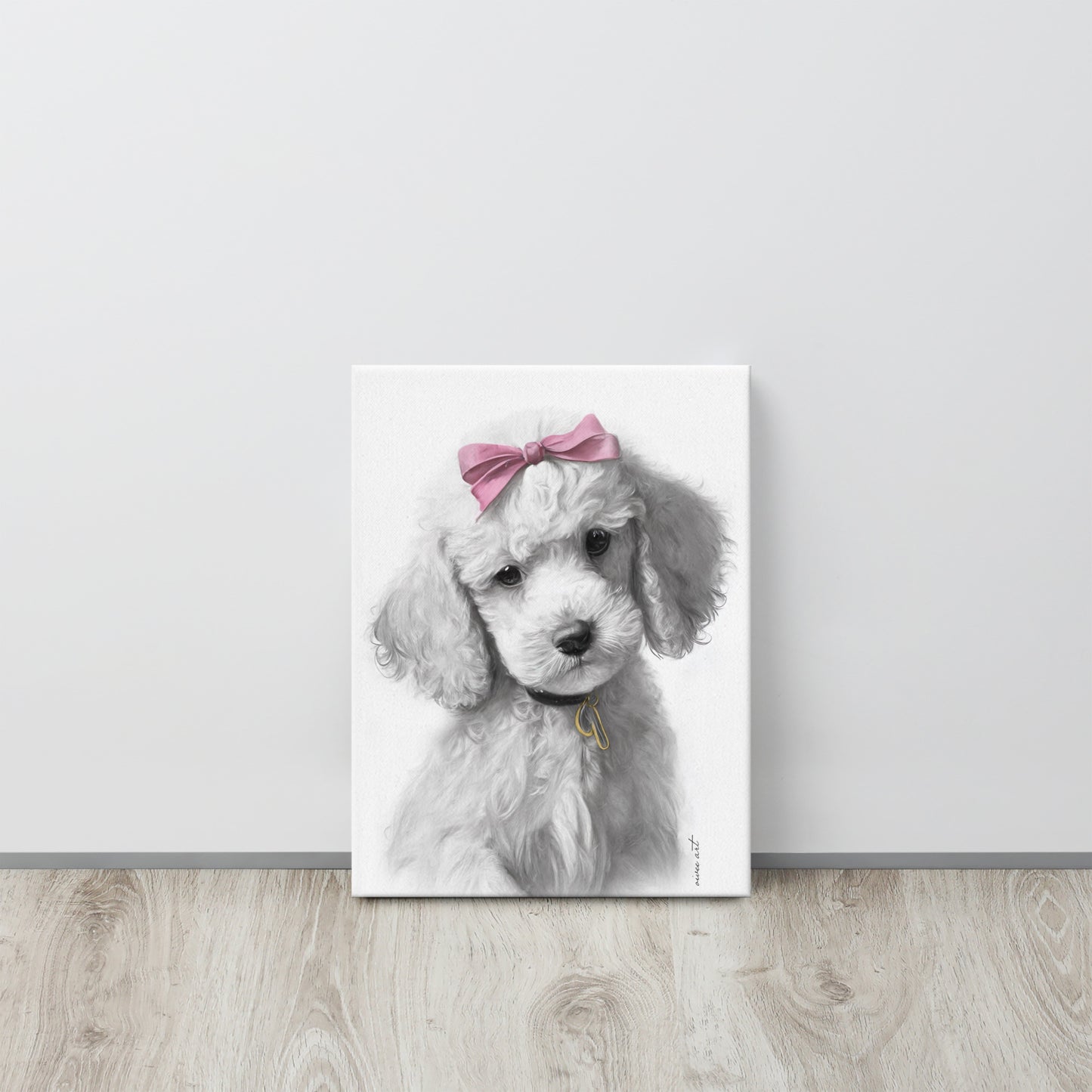 Poodle Puppy (Thin Canvas)