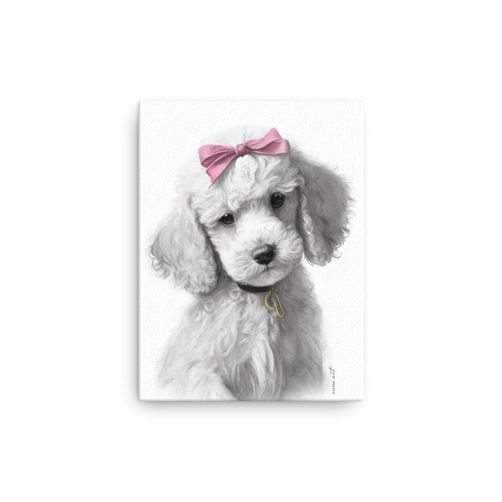 Poodle Puppy (Thin Canvas)