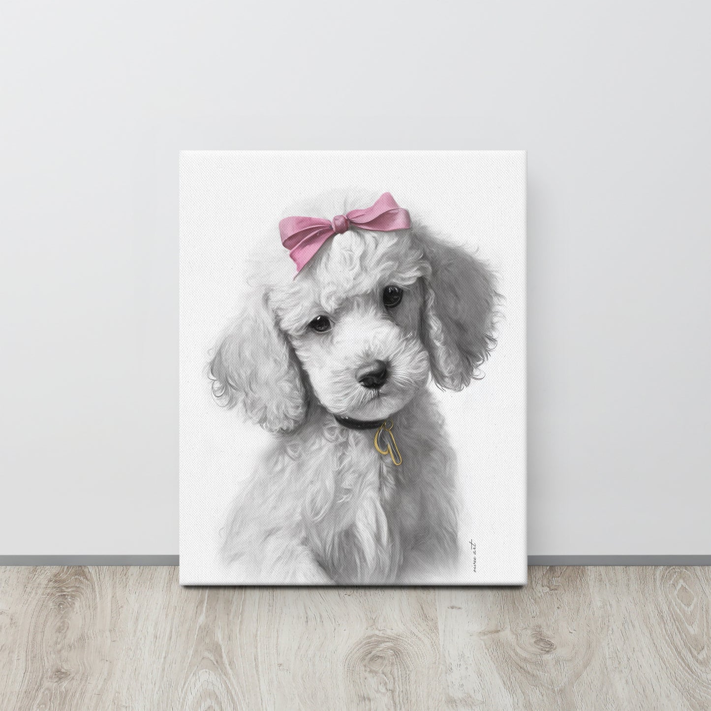 Poodle Puppy (Thin Canvas)