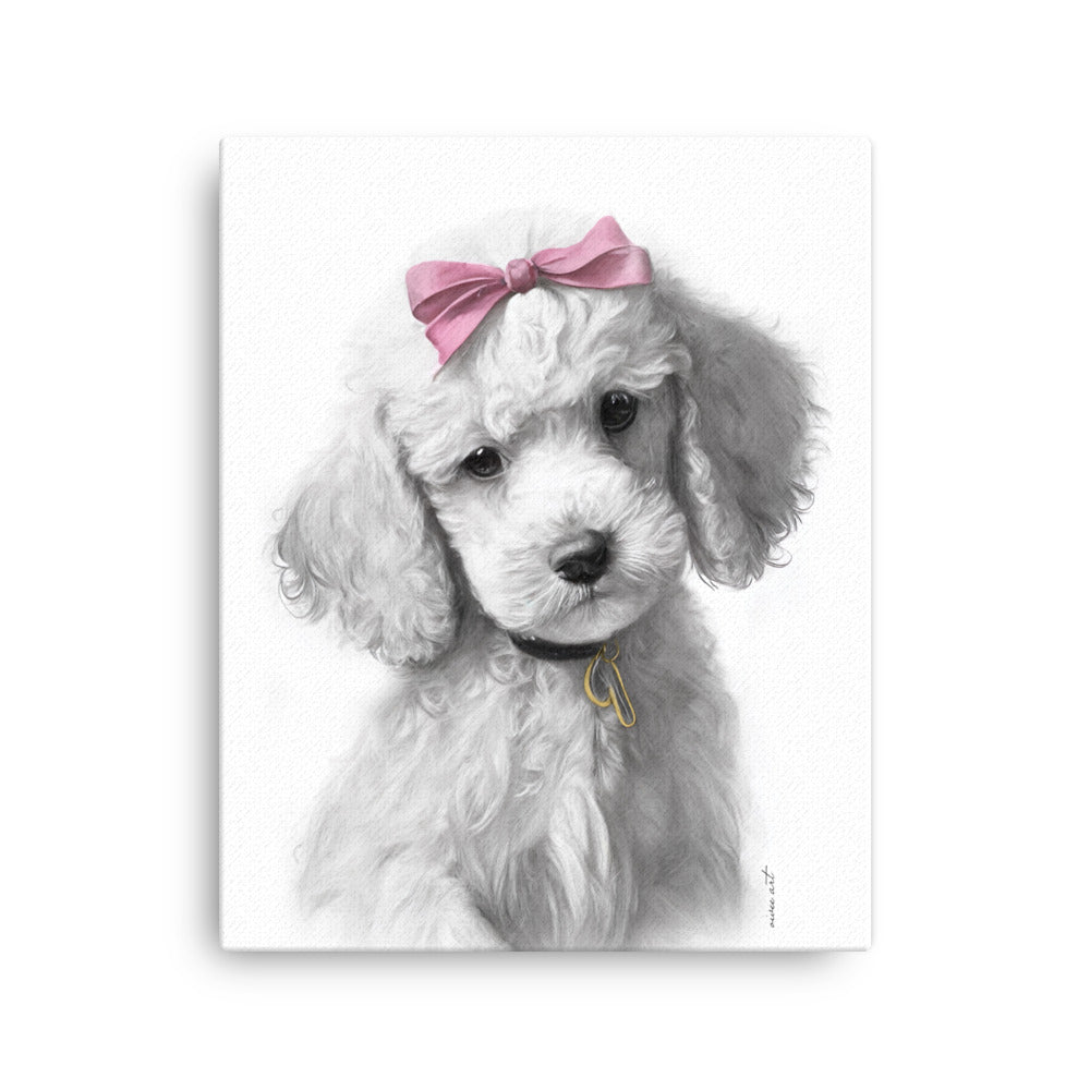 Poodle Puppy (Thin Canvas)