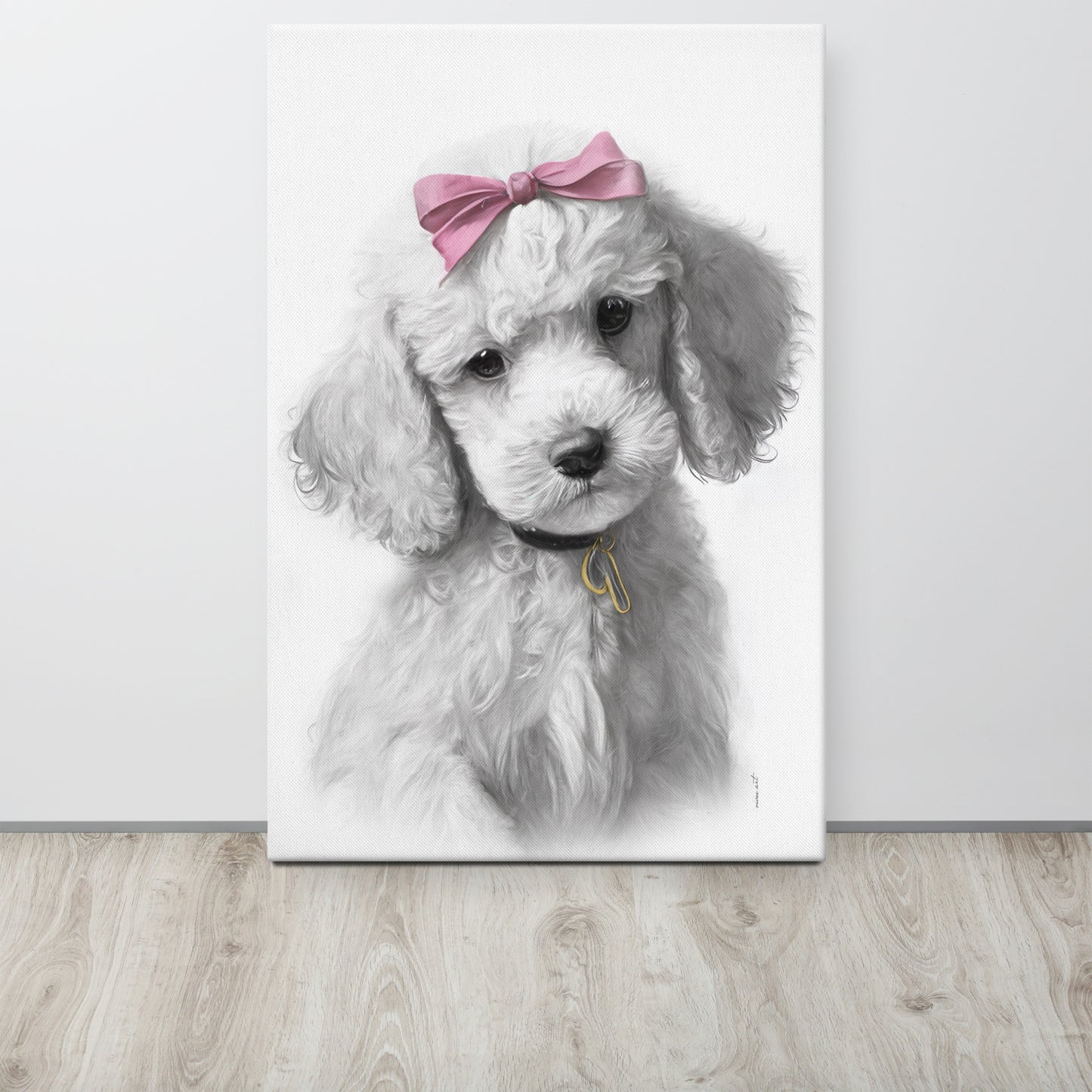 Poodle Puppy (Thin Canvas)