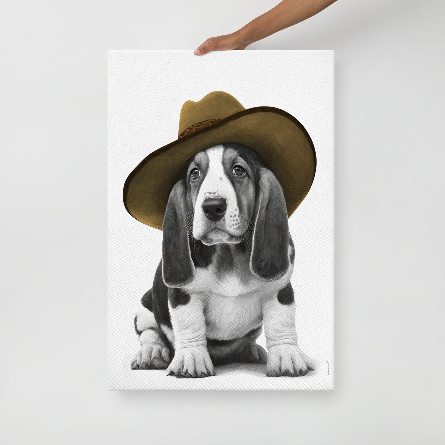 Basset Hound Puppy (Thin Canvas)