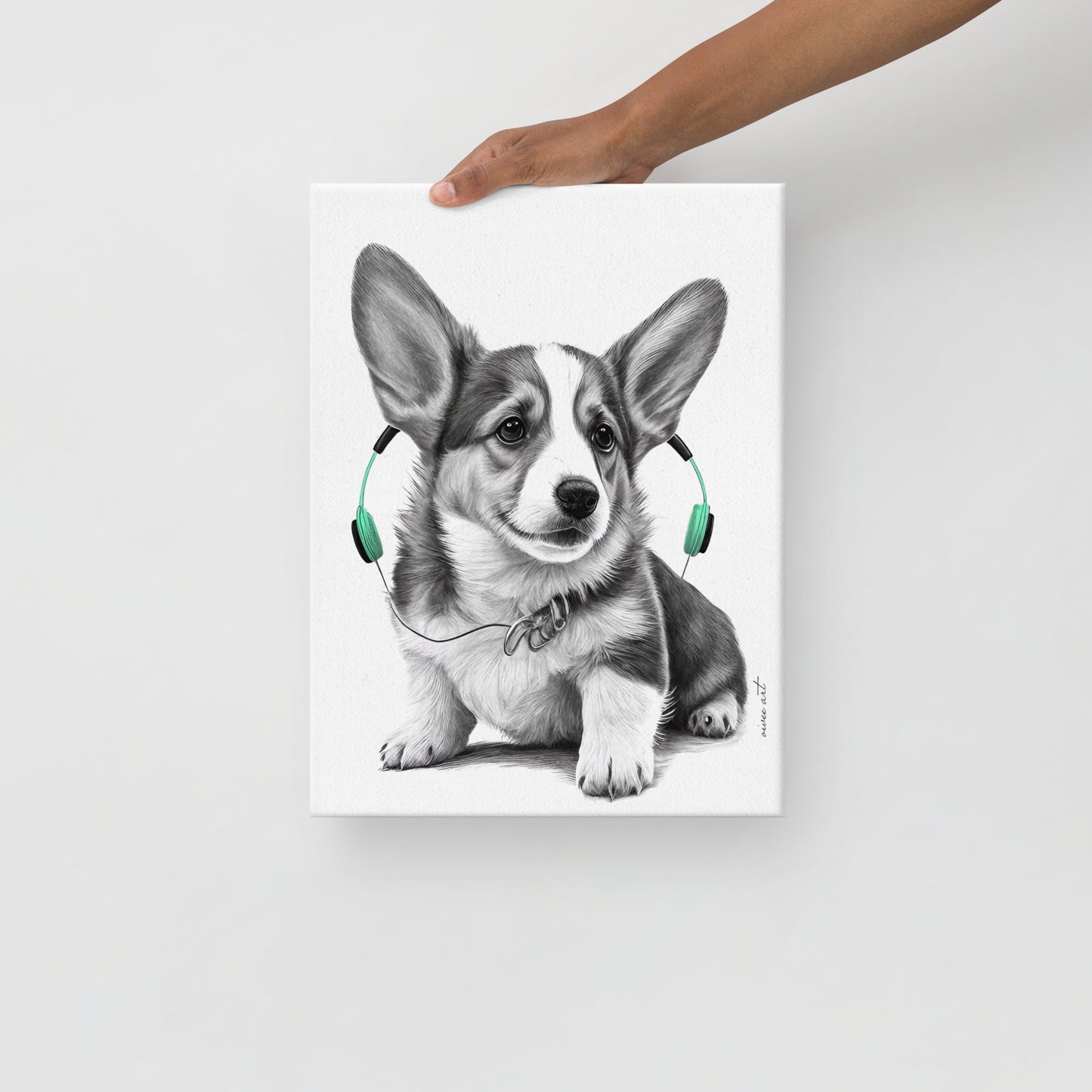 Corgy Puppy (Thin Canvas)