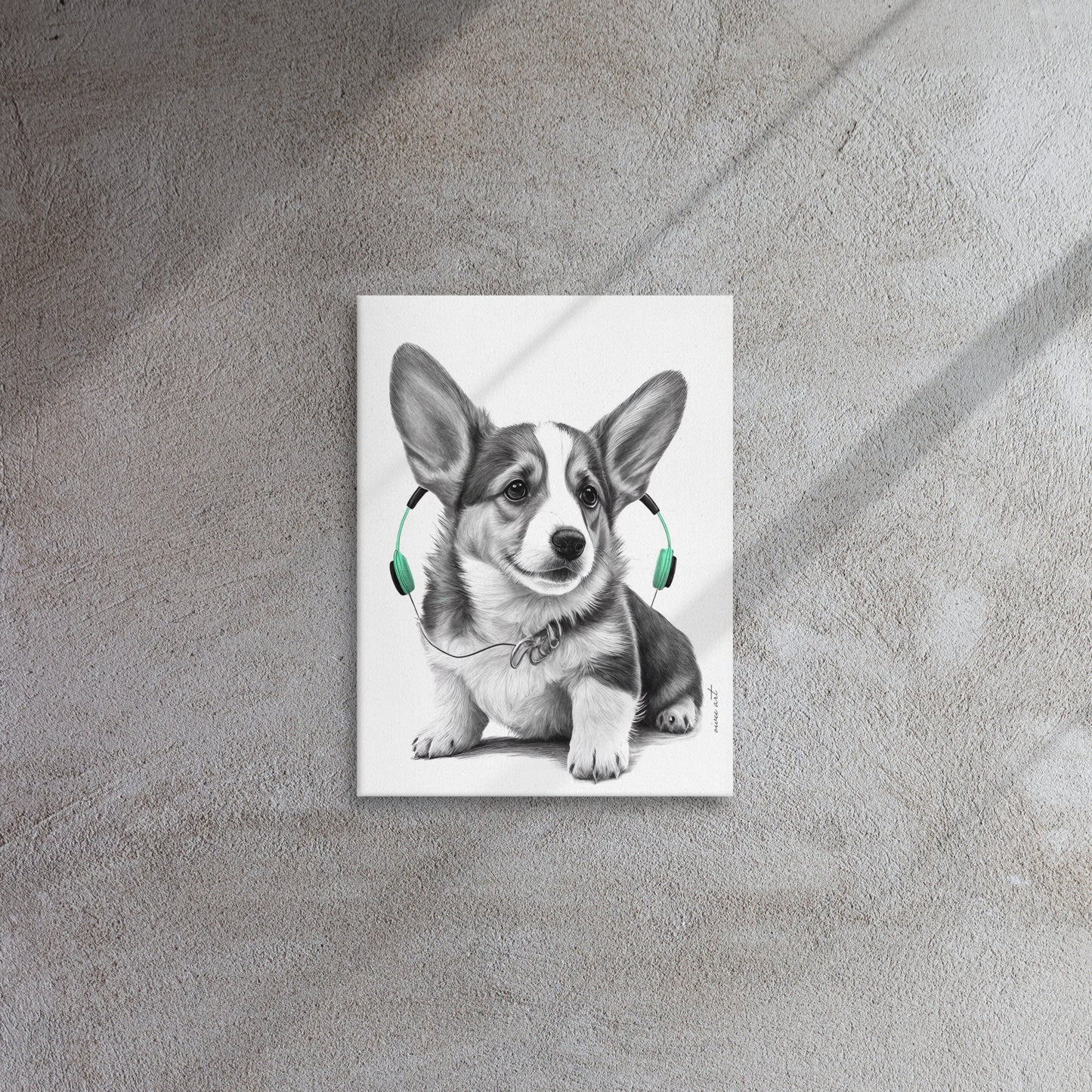 Corgy Puppy (Thin Canvas)