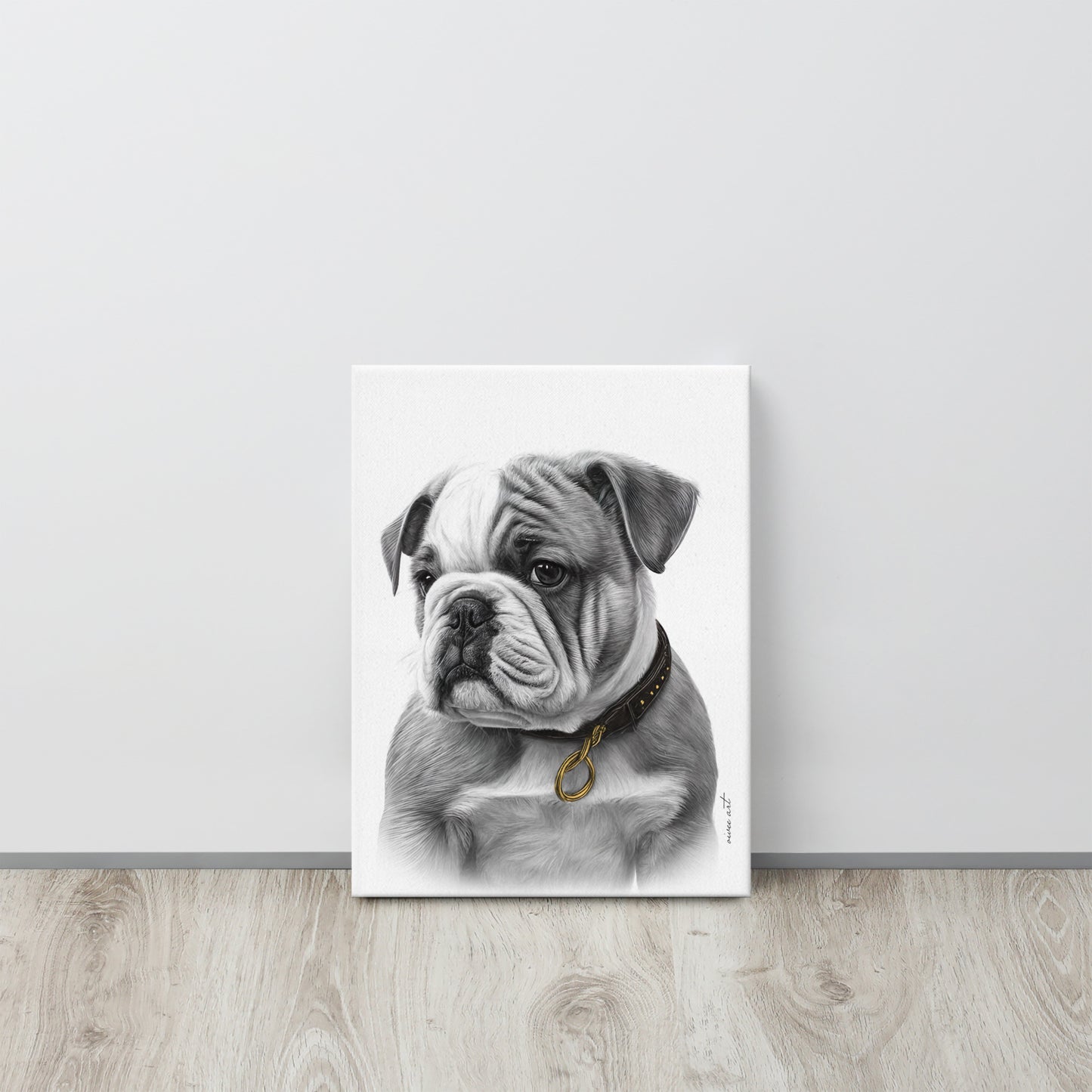 English Bulldog Puppy (Thin Canvas)