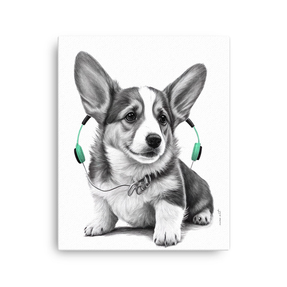 Corgy Puppy (Thin Canvas)