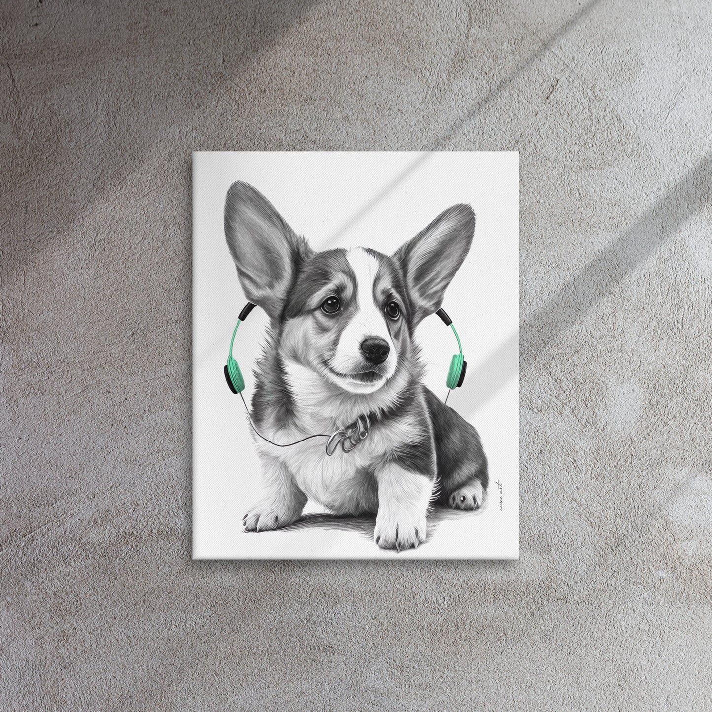 Corgy Puppy (Thin Canvas)