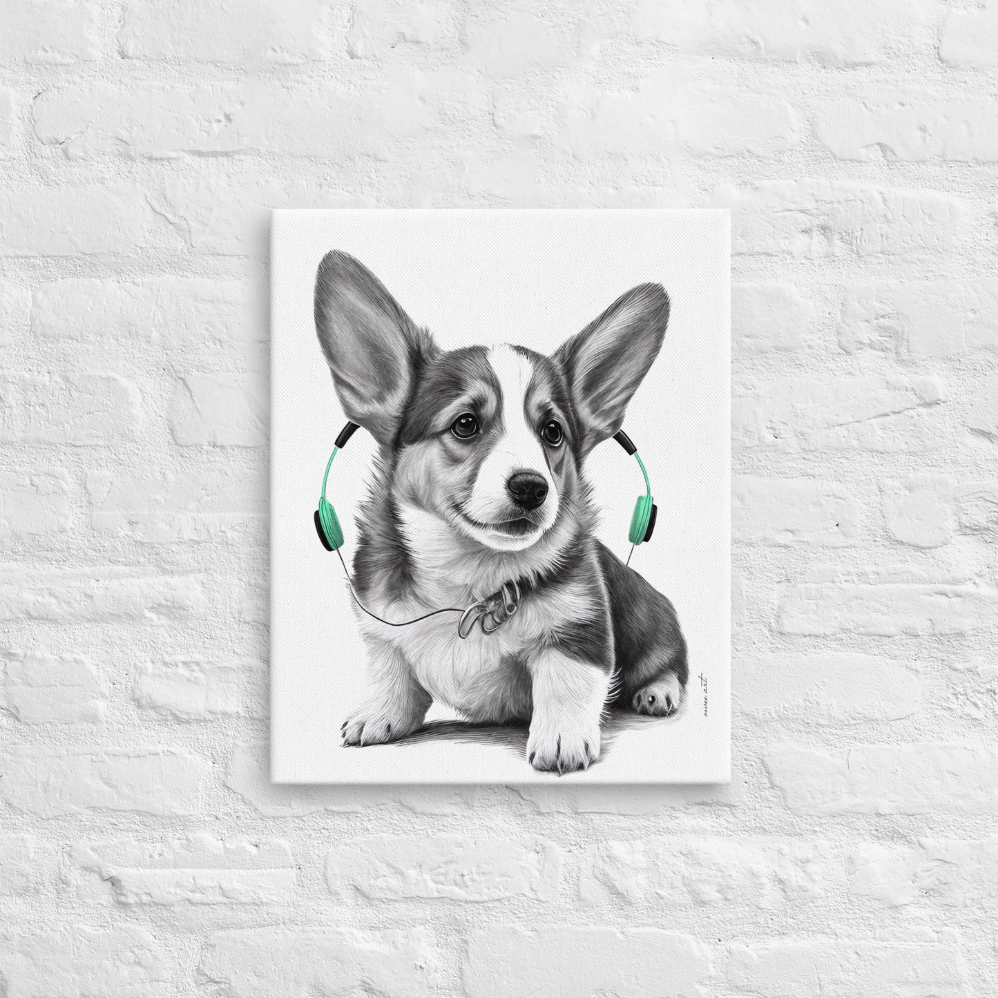 Corgy Puppy (Thin Canvas)