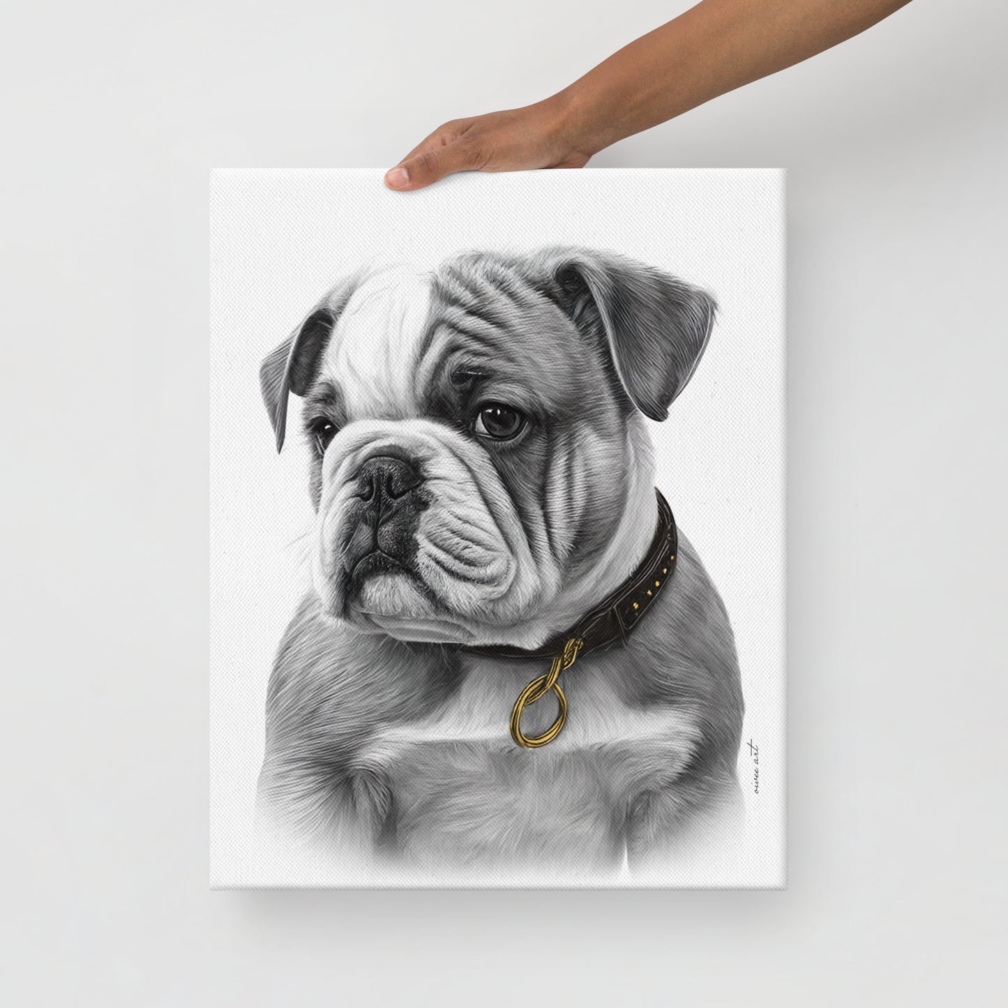 English Bulldog Puppy (Thin Canvas)