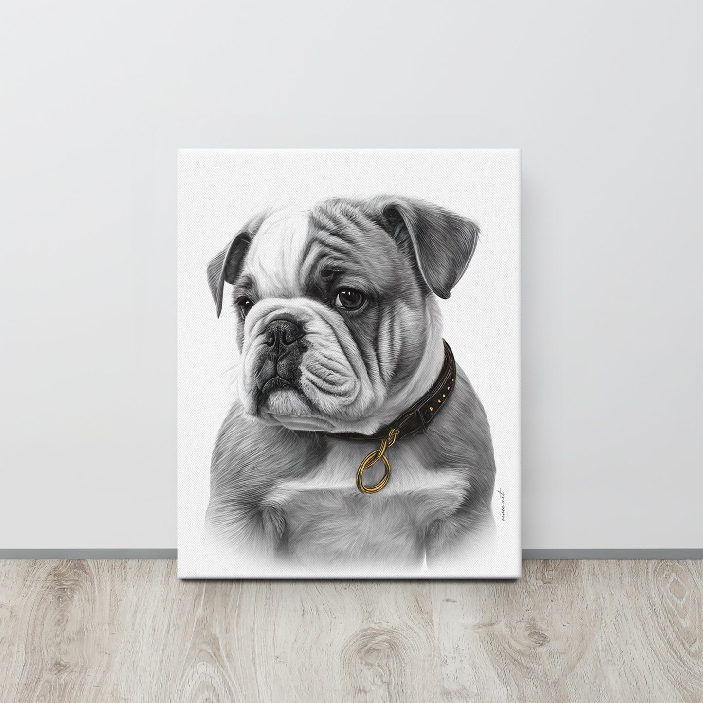 English Bulldog Puppy (Thin Canvas)