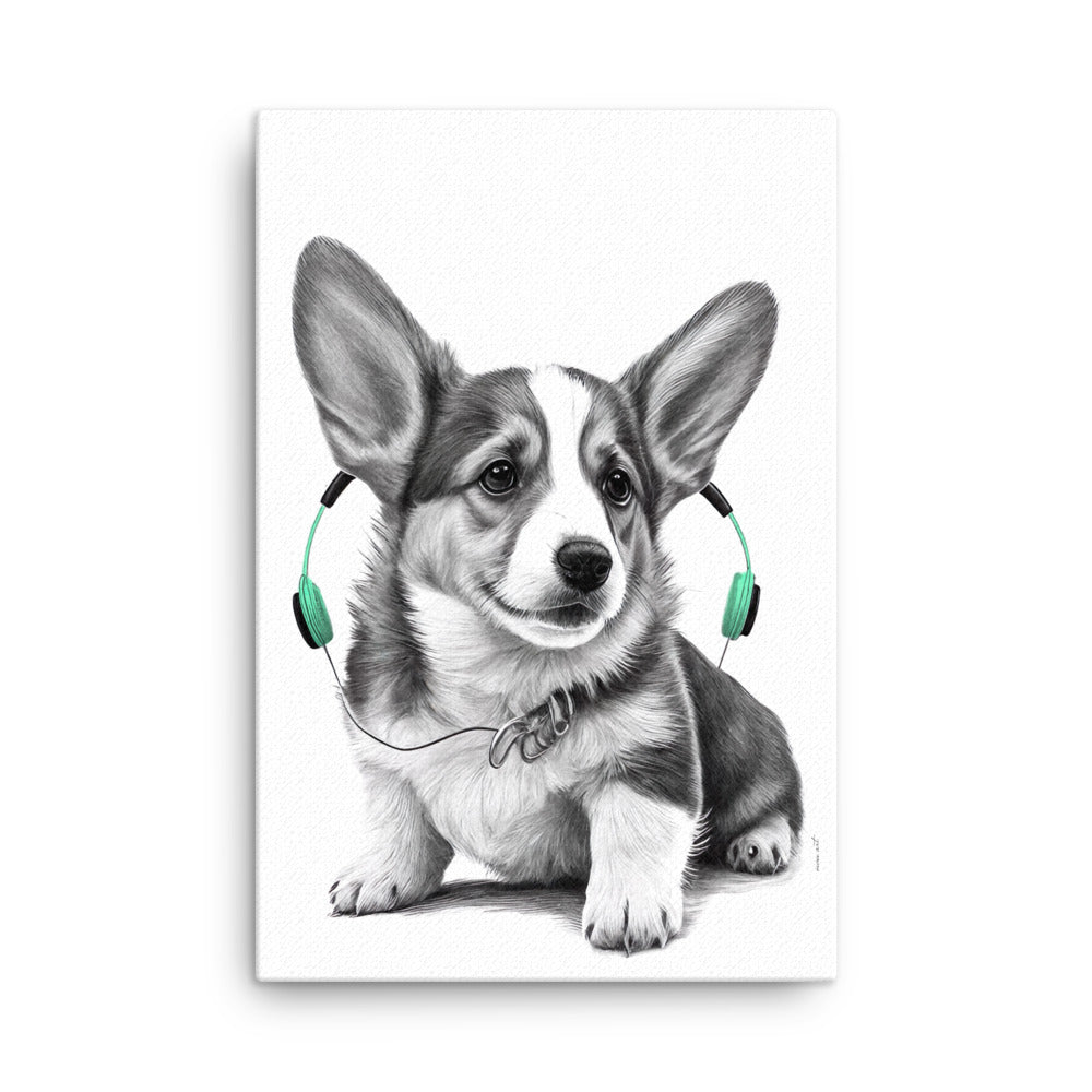 Corgy Puppy (Thin Canvas)