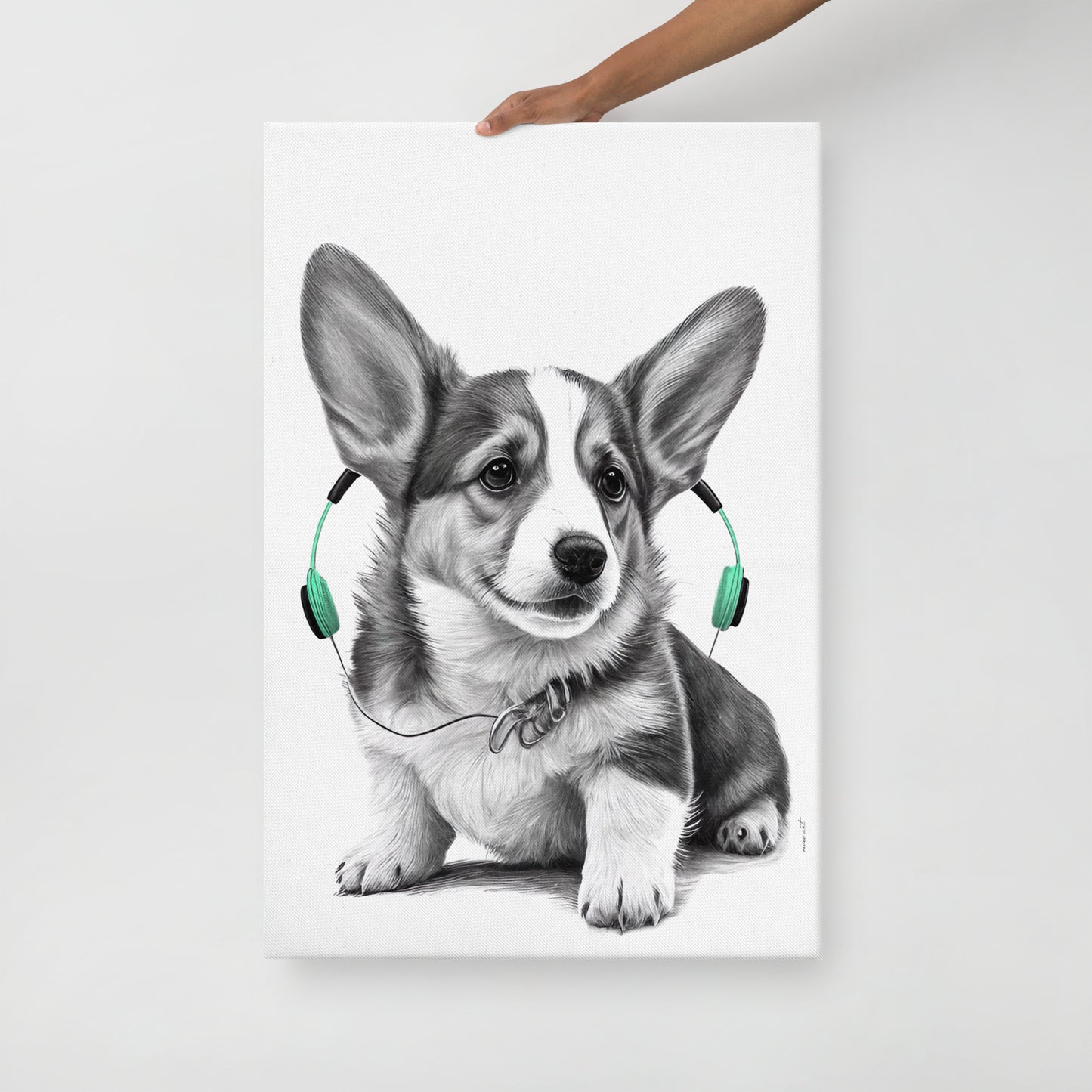 Corgy Puppy (Thin Canvas)