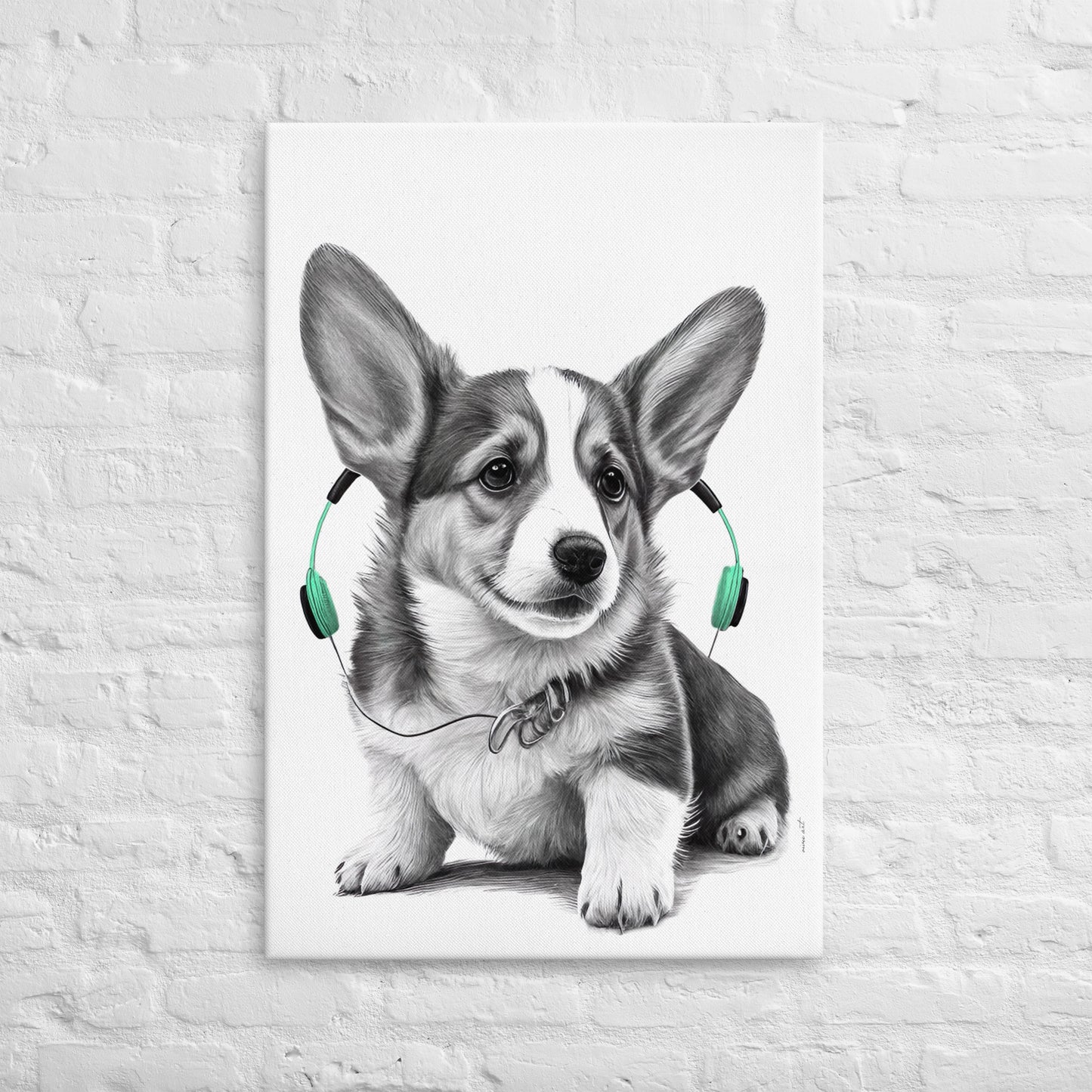 Corgy Puppy (Thin Canvas)